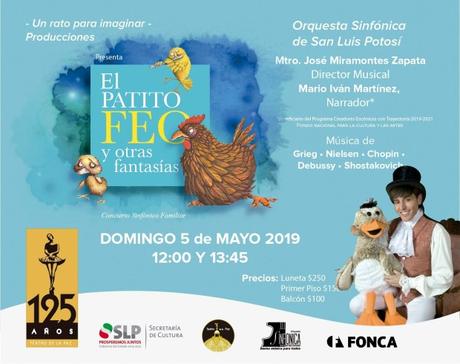 Presentarán el cuento del “Patito Feo” junto con la Orquesta Sinfónica de SLP