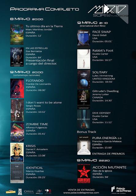 El Palacio de la Prensa acoge una nueva edición del Festival de SCI-FI