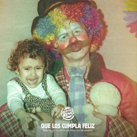 Burger King vuelve a trolear a McDonald’s proponiendo fiestas infantiles “libres de payasos” Burger King vuelve a trolear a McDonald’s proponiendo fiestas infantiles “libres de payasos”