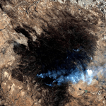Quemada, así luce la Sierra de San Miguelito desde el satelite