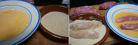 Rollitos de lomo rellenos de queso