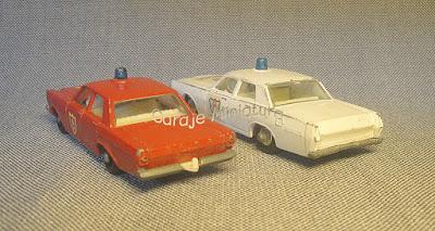 Autos de policía y bomberos de Matchbox