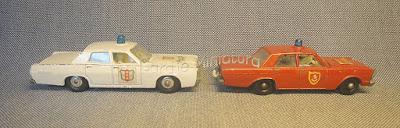 Autos de policía y bomberos de Matchbox