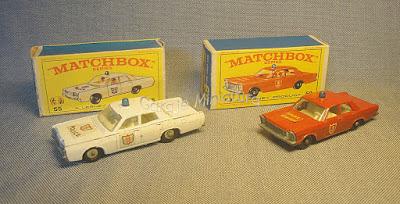 Autos de policía y bomberos de Matchbox