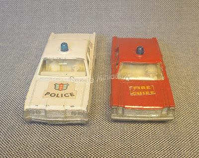 Autos de policía y bomberos de Matchbox