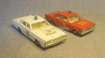 Autos de policía y bomberos de Matchbox