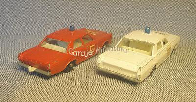 Autos de policía y bomberos de Matchbox