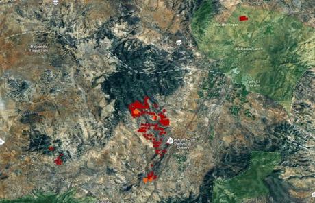 Incendio forestal en Guanajuato amenaza San Luis Potosí