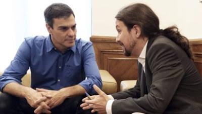 Pulso entre el PSOE y Podemos por el futuro gobierno.
