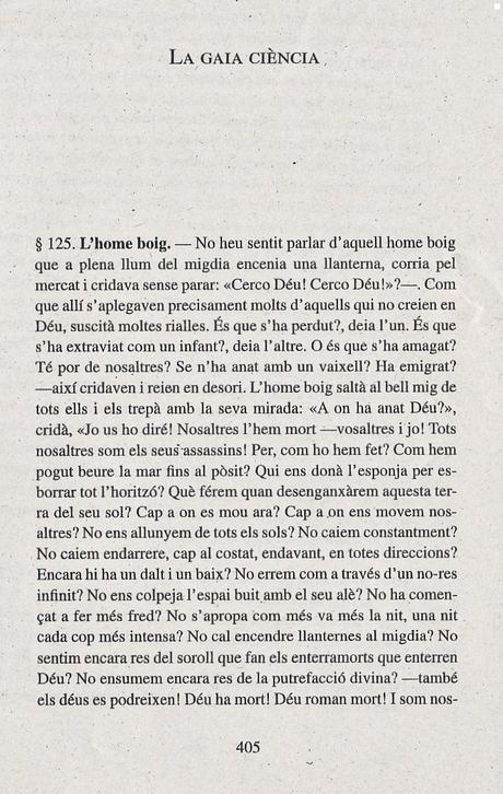 FRAGMENTS DE NIETZSCHE A LA GAIA CIÈNCIA