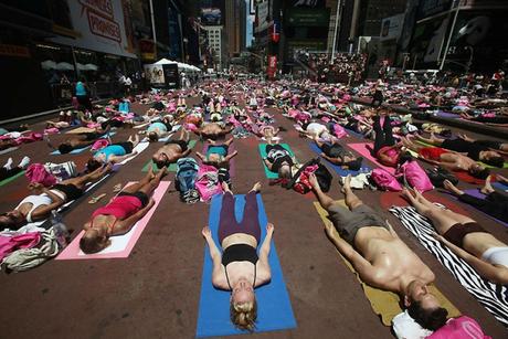 Yoga masivo en Nueva York