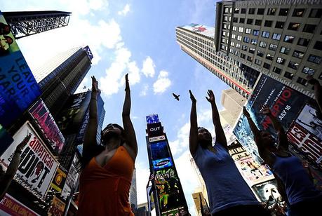 Yoga masivo en Nueva York