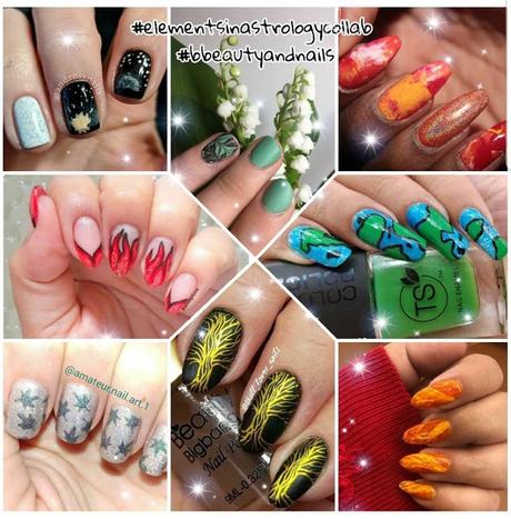 Air. Manicura para la colaboración Elements in Astrology