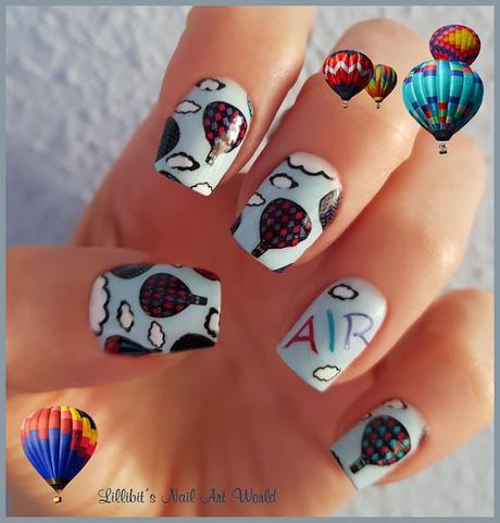 Air. Manicura para la colaboración Elements in Astrology