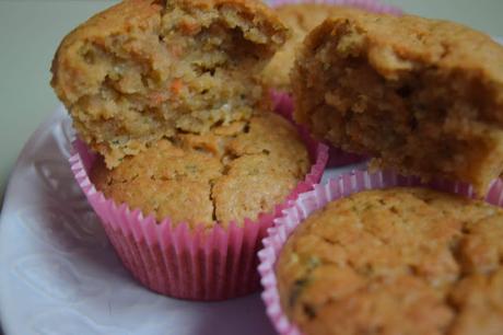 Muffins Veganos de Calabacín y Zanahoria