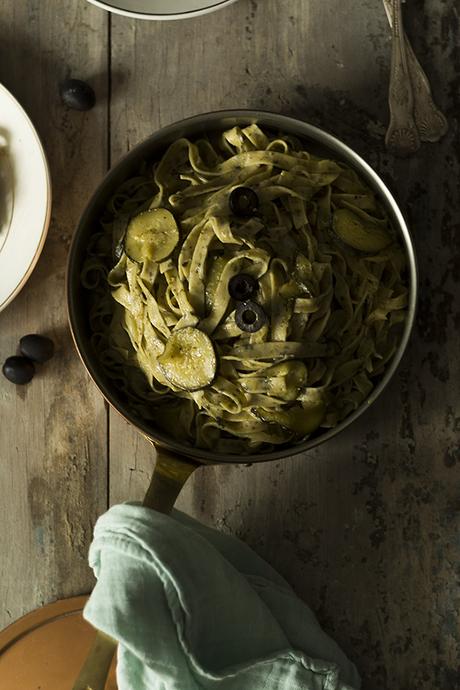 PASTA CON SALSA CREMOSA DE CALABACÍN