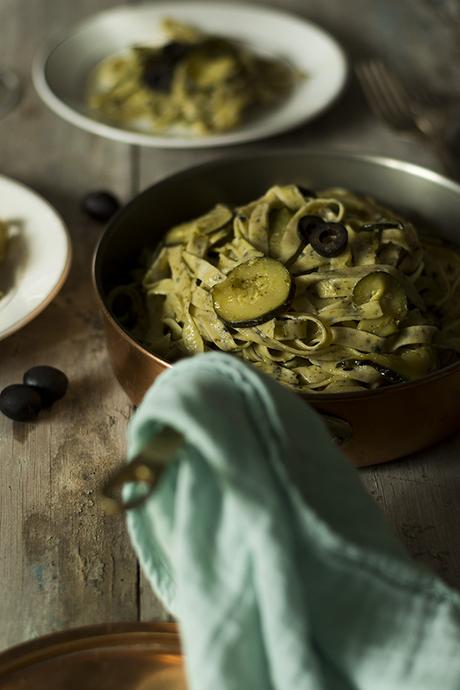 PASTA CON SALSA CREMOSA DE CALABACÍN