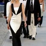 Models present creations by Lagerfeld as part of his 2011-2012 Cruise collection show for French fashion house Chanel at the Cap d'Antibes on the French Riviera