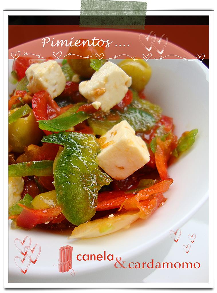 Ensaladas I –  Ensalada de Pimientos con Vinagreta de Hierbabuena