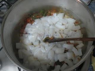 Sepia guisada con patatas