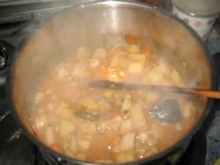 Sepia guisada con patatas