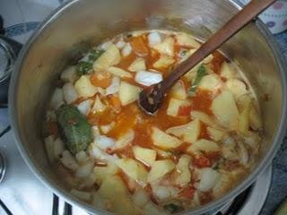 Sepia guisada con patatas