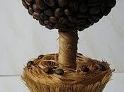 Centro mesa granos café