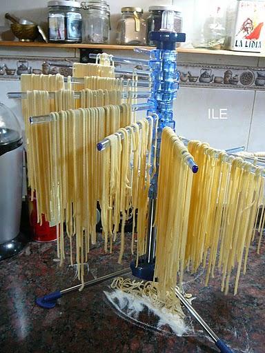 Colgador de fideos o tallarines y recetas