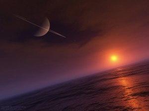 Los cometas culpables de la densa atmósfera de Titán