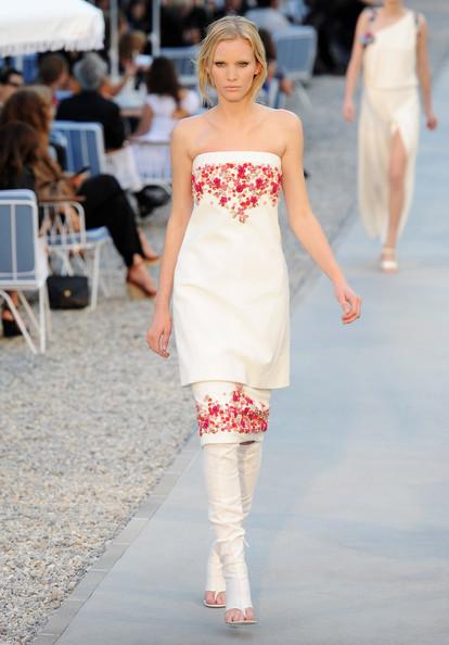 A model walks the runway during the Chanel Collection Croisiere Show 2011-12 at the Hotel du Cap on May 9, 2011 in Cap d'Antibes, France.