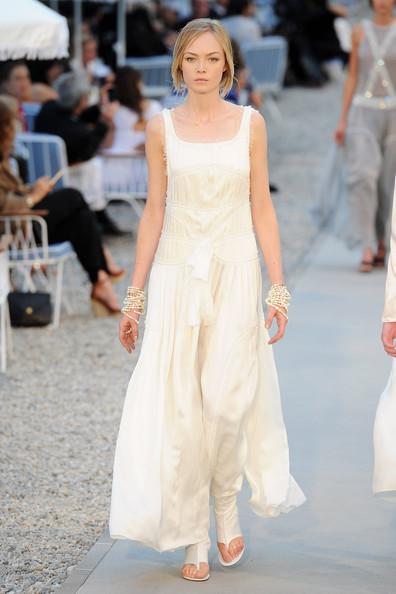 A model walks the runway during the Chanel Collection Croisiere Show 2011-12 at the Hotel du Cap on May 9, 2011 in Cap d'Antibes, France.