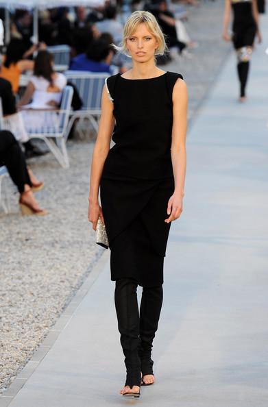 A model walks the runway during the Chanel Collection Croisiere Show 2011-12 at the Hotel du Cap on May 9, 2011 in Cap d'Antibes, France.