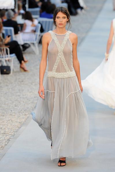 A model walks the runway during the Chanel Collection Croisiere Show 2011-12 at the Hotel du Cap on May 9, 2011 in Cap d'Antibes, France.