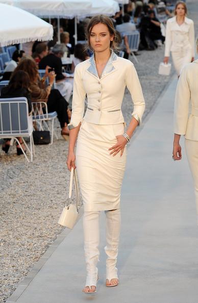 A model walks the runway during the Chanel Collection Croisiere Show 2011-12 at the Hotel du Cap on May 9, 2011 in Cap d'Antibes, France.