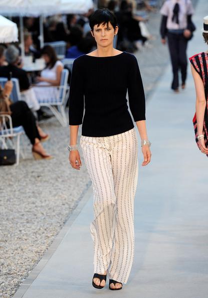 A model walks the runway during the Chanel Collection Croisiere Show 2011-12 at the Hotel du Cap on May 9, 2011 in Cap d'Antibes, France.