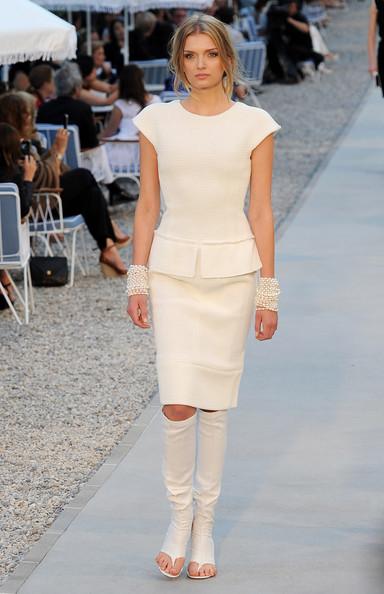 A model walks the runway during the Chanel Collection Croisiere Show 2011-12 at the Hotel du Cap on May 9, 2011 in Cap d'Antibes, France.