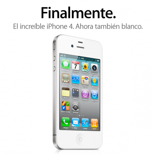 FINALMENTE, EL IPHONE 4 BLANCO EN MÉXICO.