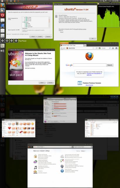 Tema de Ubuntu para Windows 7