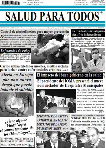 Salud para Todos. Edicion Abril 2011