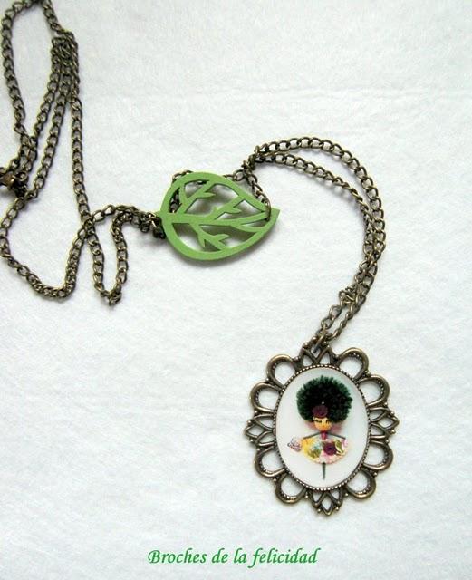 Colgantes de camafeos con mis muñequitas!!!!!