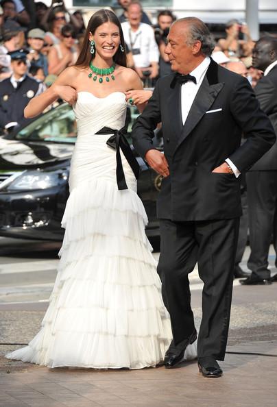 (L-R) Bianca Balti and Fawaz Gruosi attend the Opening Ceremony at the Palais des Festivals during the 64th Cannes Film Festival on May 11, 2011 in Cannes, France.