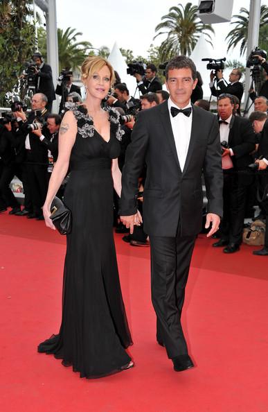 Actor Antonio Banderas (R) and actress Melanie Griffith attends the Opening Ceremony at the Palais des Festivals during the 64th Cannes Film Festival on May 11, 2011 in Cannes, France.