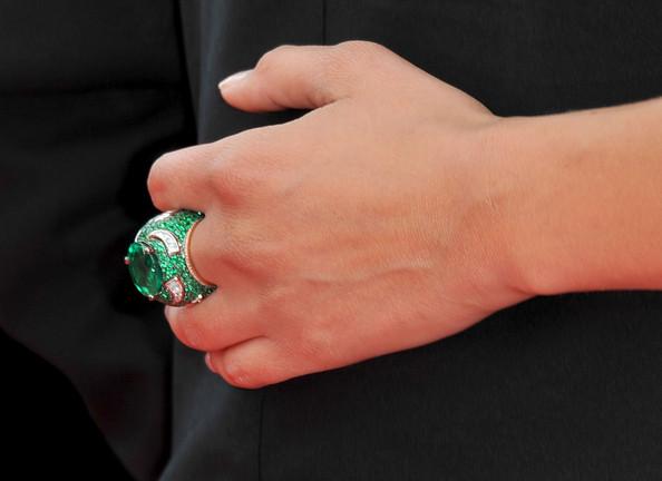 Detail photo of a ring worn by Bianca Balti as she attends the Opening Ceremony at the Palais des Festivals during the 64th Cannes Film Festival on May 11, 2011 in Cannes, France.