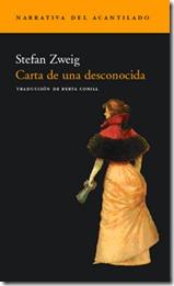 Carta de una desconocida ~ Stefan Zweig