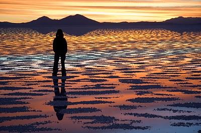 Un espejo de sal en Bolivia