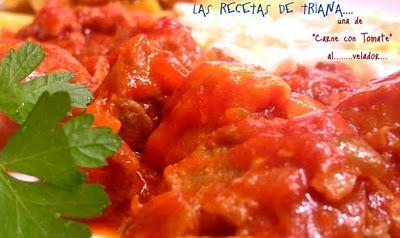 Carne con tomate...