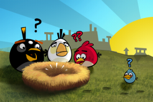 Angry Birds hasta en la sopa.