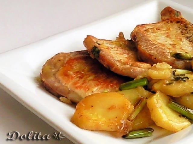 LOMO CON PATATAS AL AJO CABAÑIL