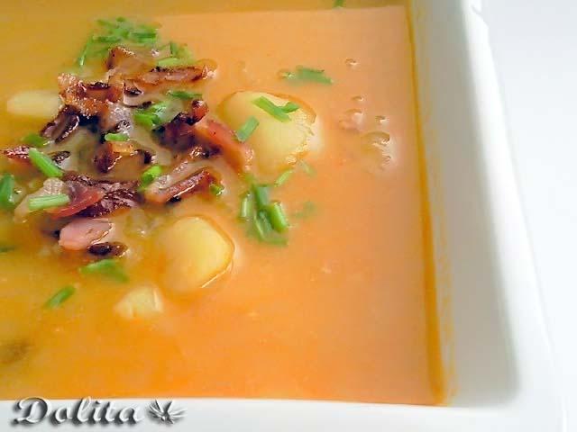 SOPA DE PATATA Y QUESO