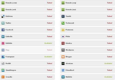 Namecheckr , busca perfiles sociales disponibles